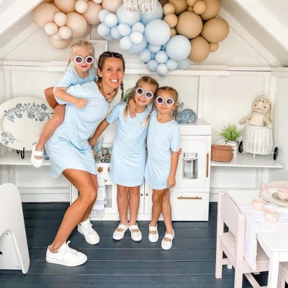 Light Blue Family Matching Dresses (Kids Listing)